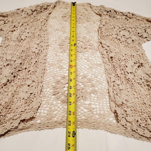Knit Sheer Cardigan Womens Size S Great Spring and Summer Wear Indiesleaze - Picture 3 of 5